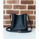 Fake Gucci GG Emblem Mini Bucket Bag 815118 Black Replica Replica Gucci GG Emblem Mini Bucket Bag 815118 Black
