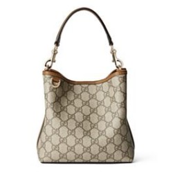 Fake Gucci GG Emblem Mini Bucket Bag 815118 Coffee Replica