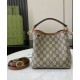 Replica Gucci GG Emblem Mini Bucket Bag 815118 Coffee Fake Gucci GG Emblem Mini Bucket Bag 815118 Coffee Replica