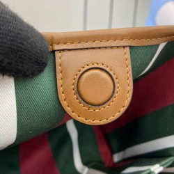 Fake Gucci GG Emblem Mini Bucket Bag 815118 Coffee Replica