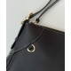 Fake Gucci GG Emblem Medium Shoulder Bag 815217 Black Replica