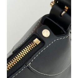 Fake Gucci GG Emblem Medium Shoulder Bag 815217 Black Replica