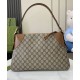 Fake Gucci GG Emblem Medium Shoulder Bag 815217 Coffee Replica Replica Gucci GG Emblem Medium Shoulder Bag 815217 Coffee