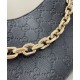 Replica Gucci GG Emblem Small Shoulder Bag 815263 Black