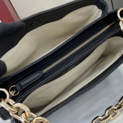 Replica Gucci GG Emblem Small Shoulder Bag 815263 Black