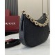 Replica Gucci GG Emblem Small Shoulder Bag 815409 Black