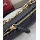 Replica Gucci GG Emblem Small Shoulder Bag 815409 Black
