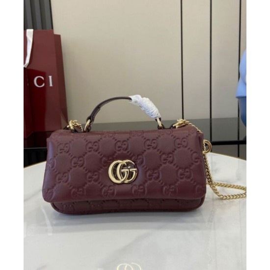 Replica Gucci GG Milano Mini Top Handle Bag 806017 Mauve Replica Gucci GG Milano Mini Top Handle Bag 806017 Mauve