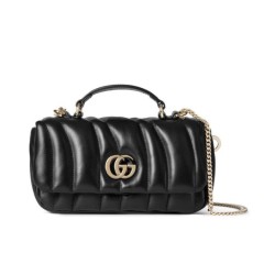 Fake Gucci GG Milano Mini Top Handle Bag Black Replica