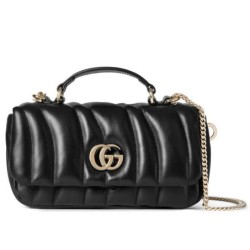 Fake Gucci GG Milano Mini Top Handle Bag Black Replica