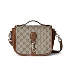 Replica Gucci GG Emblem Mini Shoulder Bag 815211 Coffee
