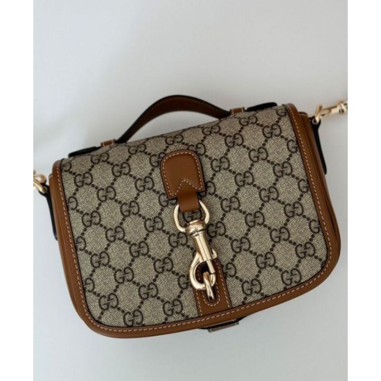 Replica Gucci GG Emblem Mini Shoulder Bag 815211 Coffee Replica Gucci GG Emblem Mini Shoulder Bag 815211 Coffee