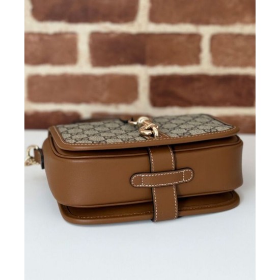 Replica Gucci GG Emblem Mini Shoulder Bag 815211 Coffee Replica Gucci GG Emblem Mini Shoulder Bag 815211 Coffee
