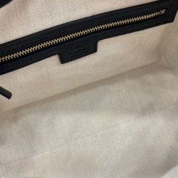 Replica Gucci GG Emblem Small Top Handle Bag 815255 Black