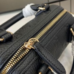 Replica Gucci GG Emblem Super Mini Top Handle Bag 815256 Black