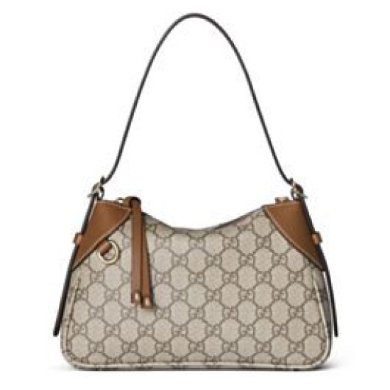 Replica Gucci GG Emblem Small Shoulder Bag 815218 Coffee Fake Gucci GG Emblem Small Shoulder Bag 815218 Coffee Replica
