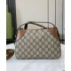 Replica Gucci GG Emblem Small Shoulder Bag 815218 Coffee Fake Gucci GG Emblem Small Shoulder Bag 815218 Coffee Replica