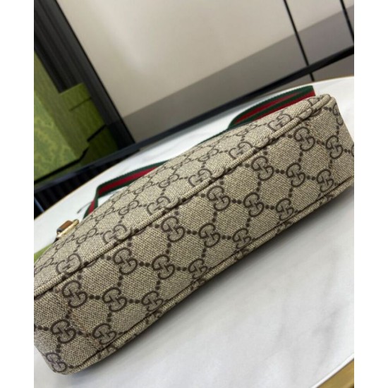 Replica Gucci GG Emblem Small Shoulder Bag 815218 Coffee Fake Gucci GG Emblem Small Shoulder Bag 815218 Coffee Replica