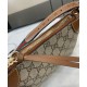 Replica Gucci GG Emblem Small Shoulder Bag 815218 Coffee Fake Gucci GG Emblem Small Shoulder Bag 815218 Coffee Replica