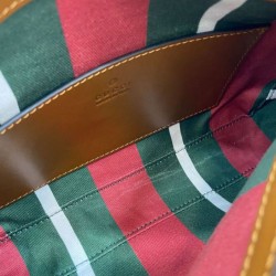 Fake Gucci GG Emblem Small Shoulder Bag 815218 Coffee Replica