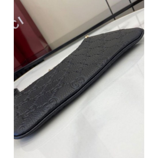Replica Gucci GG Emblem Super Mini Bag 815278 Black