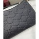Replica Gucci GG Emblem Super Mini Bag 815278 Black