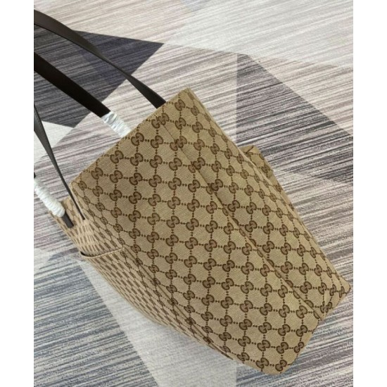 Replica Gucci Large GG Tote Bag 802166 Apricot Fake Gucci Large GG Tote Bag 802166 Apricot Replica