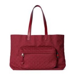 Fake Gucci Large GG Tote Bag 802166 Red Replica