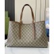 Fake Gucci GG Emblem Medium Tote Bag 815213 Coffee Replica Fake Gucci GG Emblem Medium Tote Bag 815213 Coffee Replica