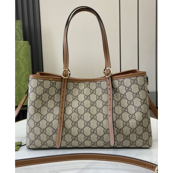 Fake Gucci GG Emblem Small Tote Bag 815214 Coffee Replica Replica Gucci GG Emblem Small Tote Bag 815214 Coffee