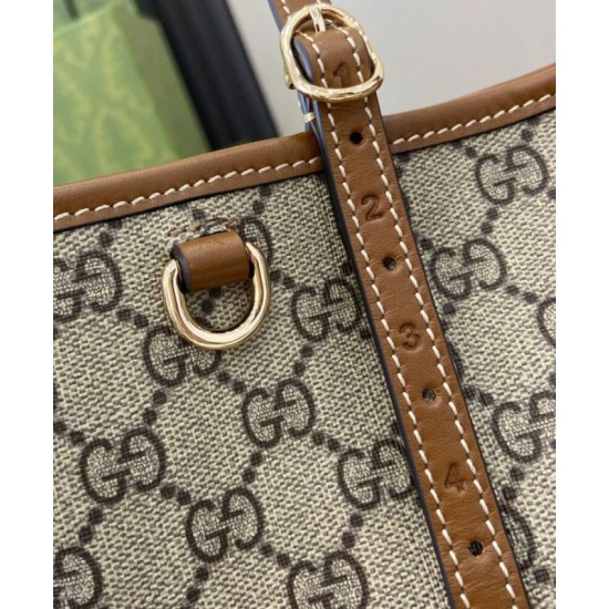 Fake Gucci GG Emblem Small Tote Bag 815214 Coffee Replica Replica Gucci GG Emblem Small Tote Bag 815214 Coffee