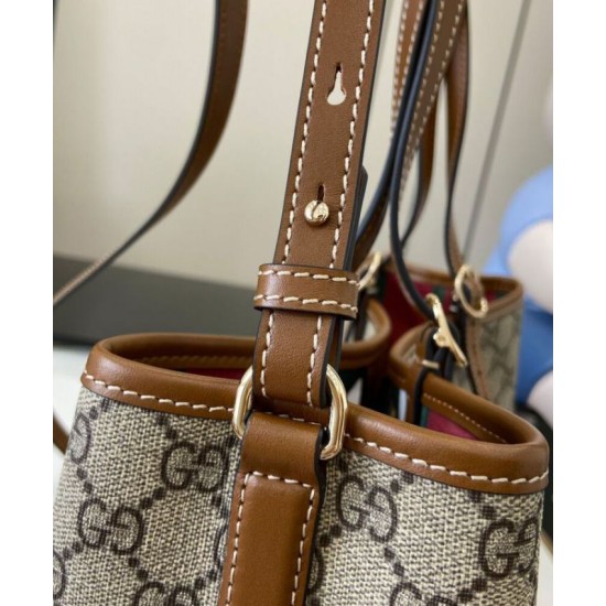 Fake Gucci GG Emblem Small Tote Bag 815214 Coffee Replica Replica Gucci GG Emblem Small Tote Bag 815214 Coffee