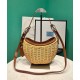 Replica Prada Wicker And Leather Prada Arque Bag 1BC202 Coffee Replica Prada Wicker And Leather Prada Arque Bag 1BC202 Coffee