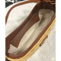 Replica Prada Wicker And Leather Prada Arque Bag 1BC202 Coffee Replica Prada Wicker And Leather Prada Arque Bag 1BC202 Coffee