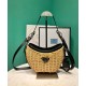 Replica Prada Wicker And Leather Prada Arque Bag 1BC202 Black Replica Prada Wicker And Leather Prada Arque Bag 1BC202 Black