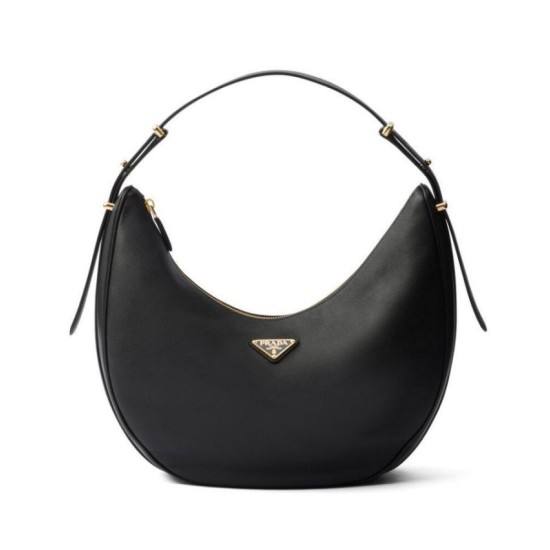 Replica Prada Large Shoulder Bag 1BC212 Black Replica Prada Large Shoulder Bag 1BC212 Black