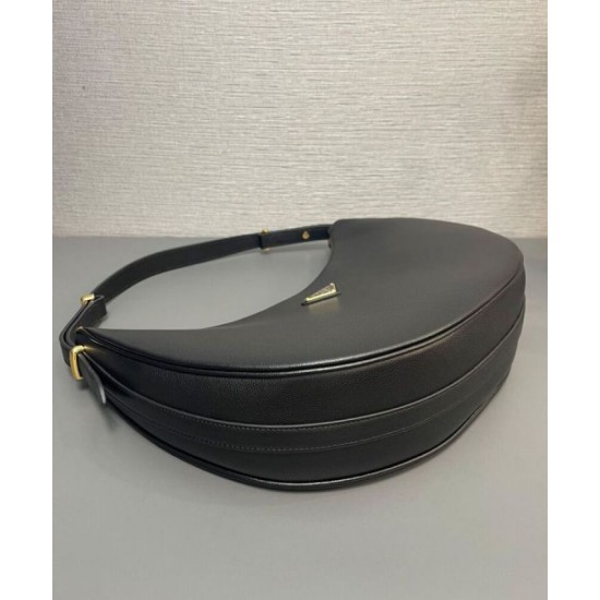Replica Prada Large Shoulder Bag 1BC212 Black Replica Prada Large Shoulder Bag 1BC212 Black
