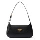 Replica Prada Small Shoulder Bag 1BD358 Black Replica Prada Small Shoulder Bag 1BD358 Black