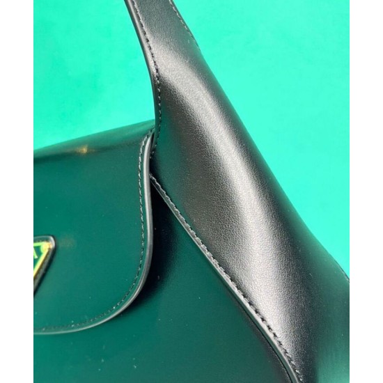 Replica Prada Small Shoulder Bag 1BD358 Black Replica Prada Small Shoulder Bag 1BD358 Black