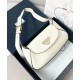 Replica Prada Small Shoulder Bag 1BD358 Cream Fake Prada Small Shoulder Bag 1BD358 Cream Replica