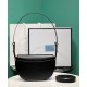 Replica Prada Arque Shoulder Bag With Flap 1BD365 Black Replica Prada Arque Shoulder Bag With Flap 1BD365 Black