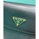 Replica Prada Arque Shoulder Bag With Flap 1BD365 Black Replica Prada Arque Shoulder Bag With Flap 1BD365 Black