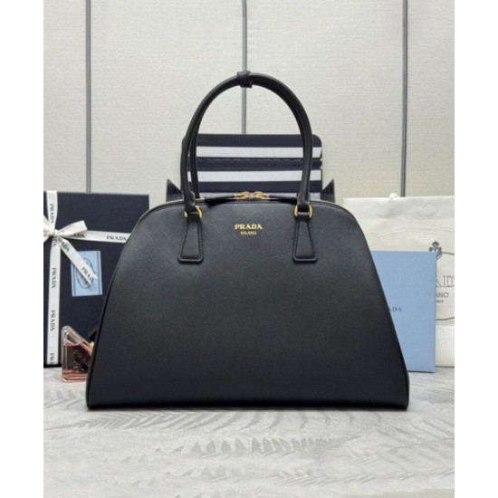 Fake Prada Large Saffiano Bag 1BG524 Black Replica Replica Prada Large Saffiano Bag 1BG524 Black