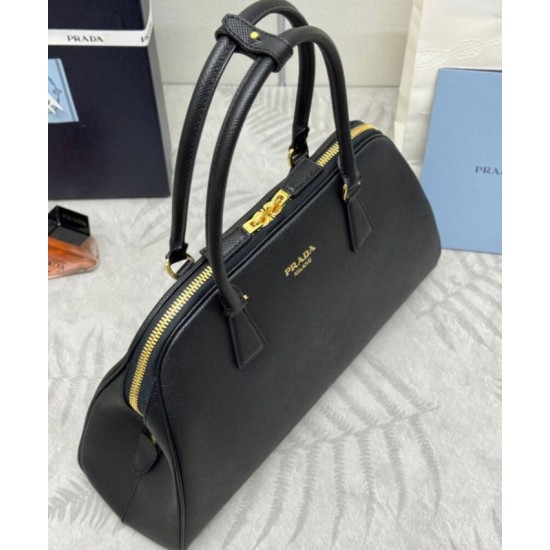 Fake Prada Large Saffiano Bag 1BG524 Black Replica Replica Prada Large Saffiano Bag 1BG524 Black