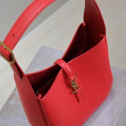 Fake YSL Saint Laurent Le 5 A 7 Supple Small Grained Red Replica