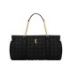 Fake YSL Saint Laurent Gloria  Quilted Nylon Black Replica