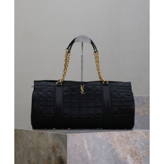 Fake YSL Saint Laurent Gloria  Quilted Nylon Black Replica