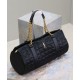 Fake YSL Saint Laurent Gloria  Quilted Nylon Black Replica