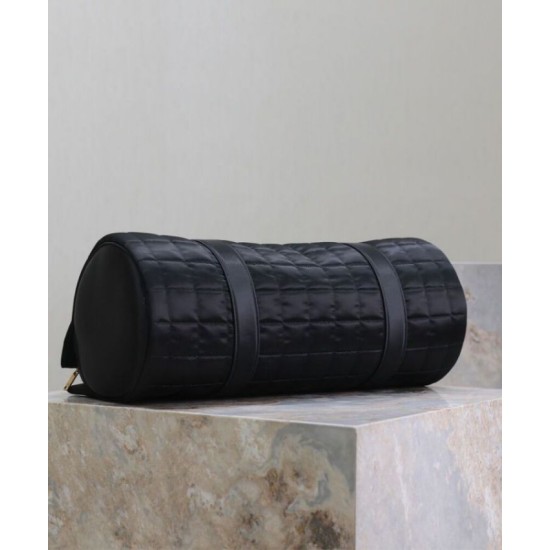 Fake YSL Saint Laurent Gloria  Quilted Nylon Black Replica