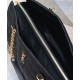 Fake YSL Saint Laurent Gloria  Quilted Nylon Black Replica